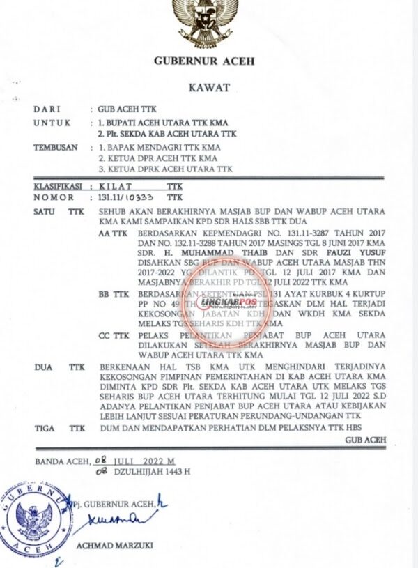 Dayan Albar Plh Bupati Aceh Utara