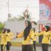 Meriahkan HUT ke 74, Polwan Polres Lhokseumawe Gelar Olahraga Serentak