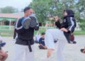 Abu Siwah Latih Atlit Bela Diri Siswa SMAN 3 Lhokseumawe