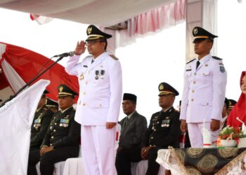 Pj Bupati Aceh Utara Pimpin Upacara HUT ke-77 RI, Ini Pesannya