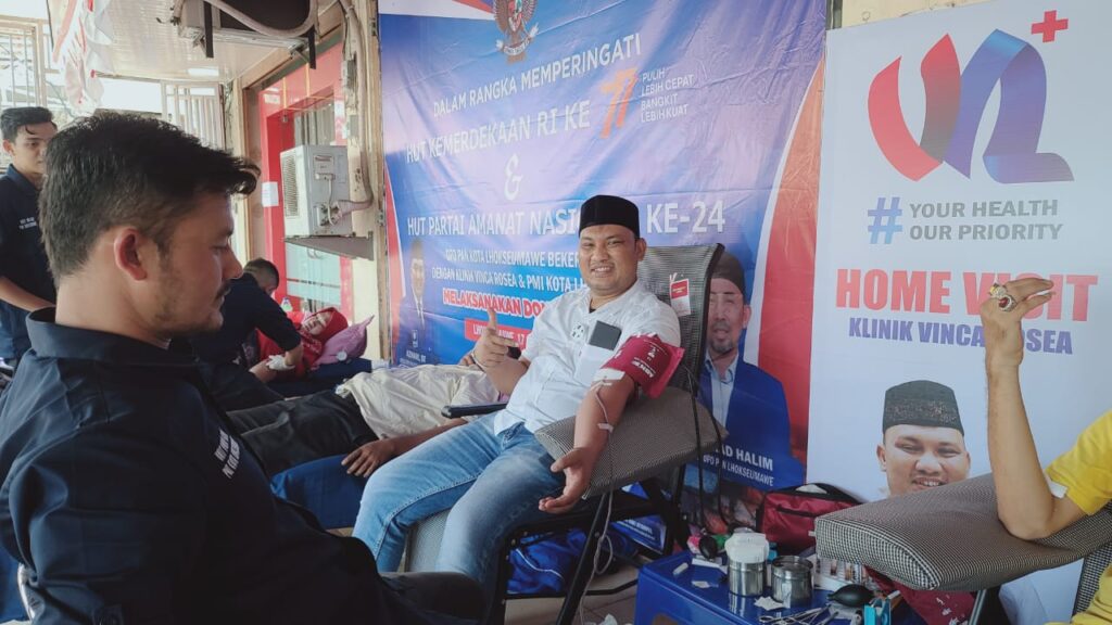 PAN Lhokseumawe Gelar Donor Darah Bersama UDD PMI Pada HUT ke-77 RI
