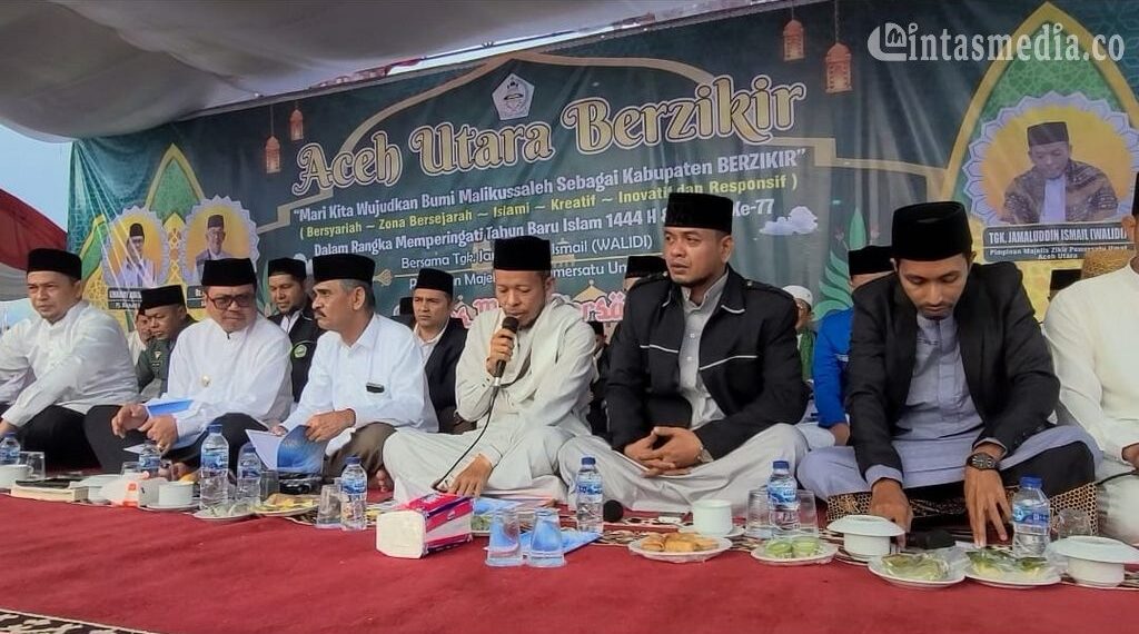 [Foto] Aceh Utara Berzikir Sambut HUT RI ke 77 dan Tahun Baru Islam