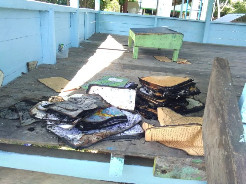 Dayah Madinatuddiniyah Babul Huda Paloh Lada Terbakar, 6 Bilik Hangus