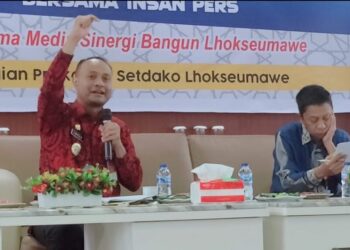 Pj Walikota Lhokseumawe Undang Insan Pers Ngopi Bareng di Balai Kota