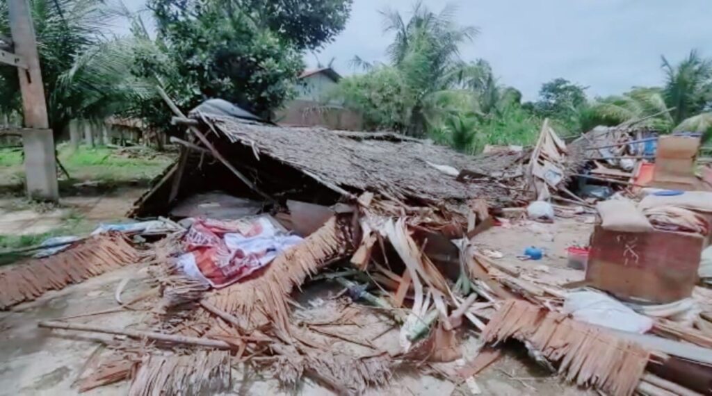 DPD PAN Lhokseumawe Beri Bantuan Masa Panik untuk Korban Angin Kencang