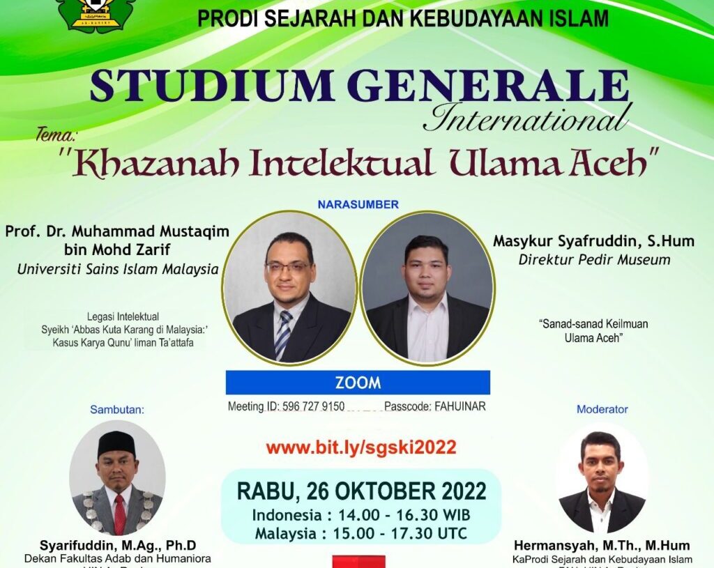 Kuliah Umum di UIN Ar-Raniry, Masykur Ungkap Fakta 200 Ulama Aceh dari Manuskrip
