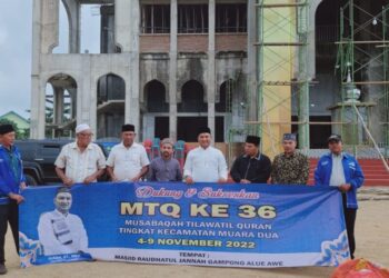Azhari Vinca Rosea Tinjau Persiapan MTQ ke-36 Tingkat Kecamatan Muara Dua Lhokseumawe