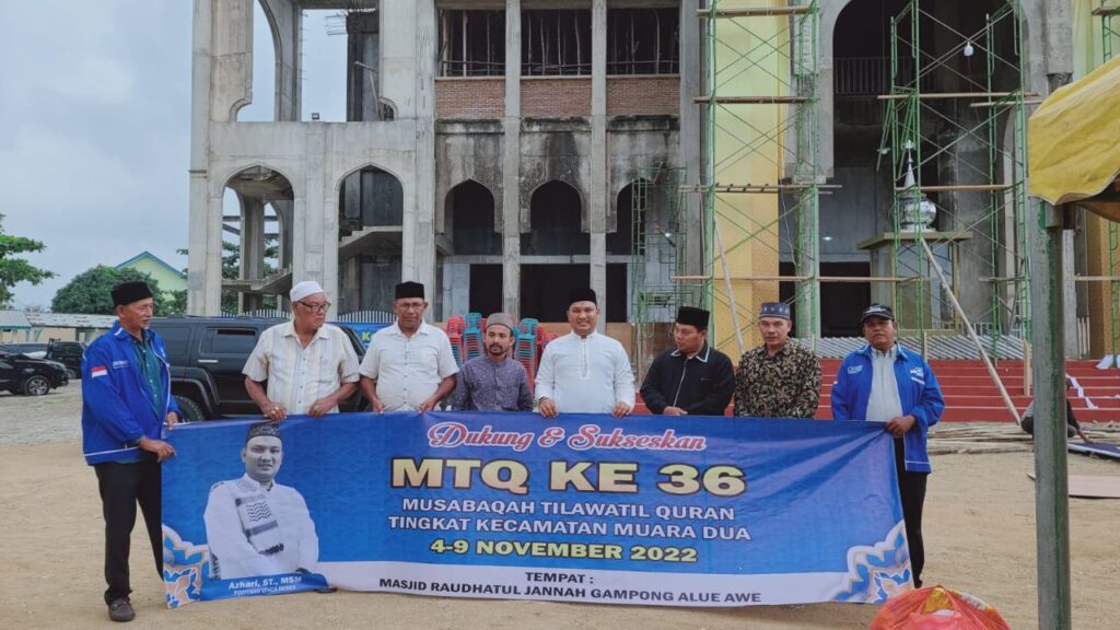 Azhari Vinca Rosea Tinjau Persiapan MTQ ke-36 Tingkat Kecamatan Muara Dua Lhokseumawe