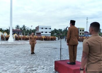 Pimpin Apel Gabungan, Ini Pesan dan Harapan Pj Bupati Aceh Utara
