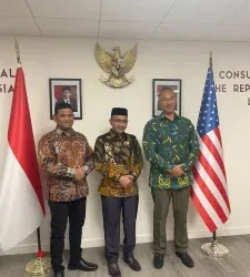 Haji Uma Ke Los Angeles Bahas Investasi dan Layanan Bank Syariah Di Aceh