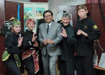 KBRI Astana Resmikan Pencak Silat Corner Perdana