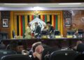 Pj Walikota Hadiri Rapat Paripurna Penetapan Raqan Kota Lhokseumawe