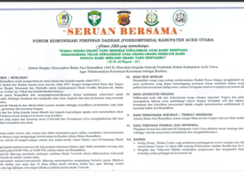 Menyambut Bulan Suci Ramadhan, Ini Seruan Bersama Forkompinda Aceh Utara