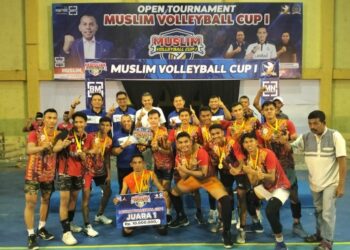 Bang Muslim Resmi Tutup Turnamen Muslim Volley Ball Cup, IB VC Raih Juara