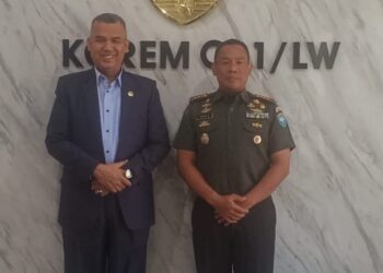 Danrem 011/LW Terima Kunjungan Rektor Universitas Malikussaleh