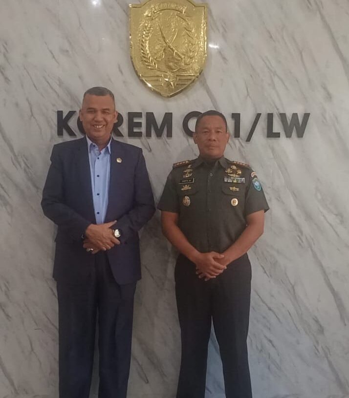 Danrem 011/LW Terima Kunjungan Rektor Universitas Malikussaleh