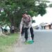 Peduli Lingkungan, Polres Lhokseumawe Bersih-bersih Sampah