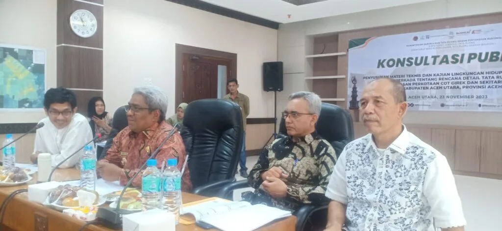 Pj Bupati Aceh Utara Hadiri Gelar Konsultasi Publik ke-2 PUPR Terkait RDTR Cot Girek