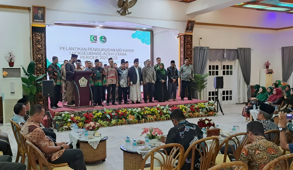 Pengurus MD KAHMI Lhokseumawe – Aceh Utara 2023-2028 Dilantik