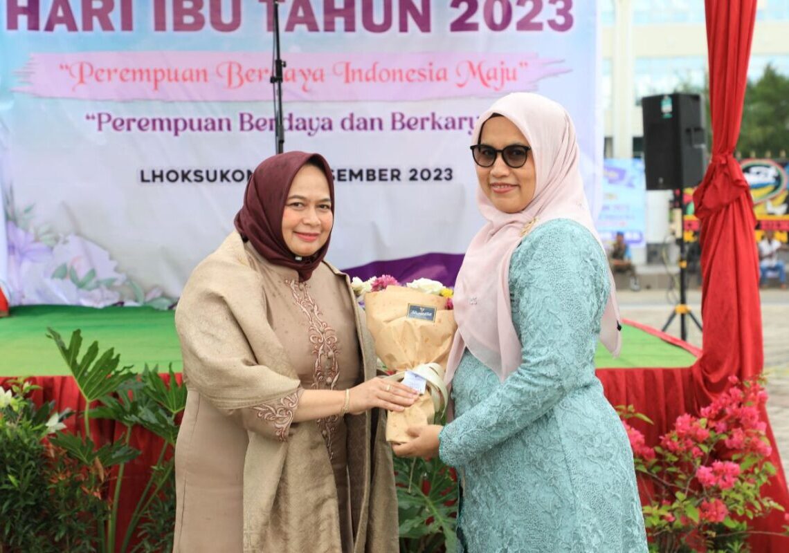Bakti Sosial dan Ceramah Pola Asuh Anak Warnai Peringatan Hari Ibu Di Aceh Utara