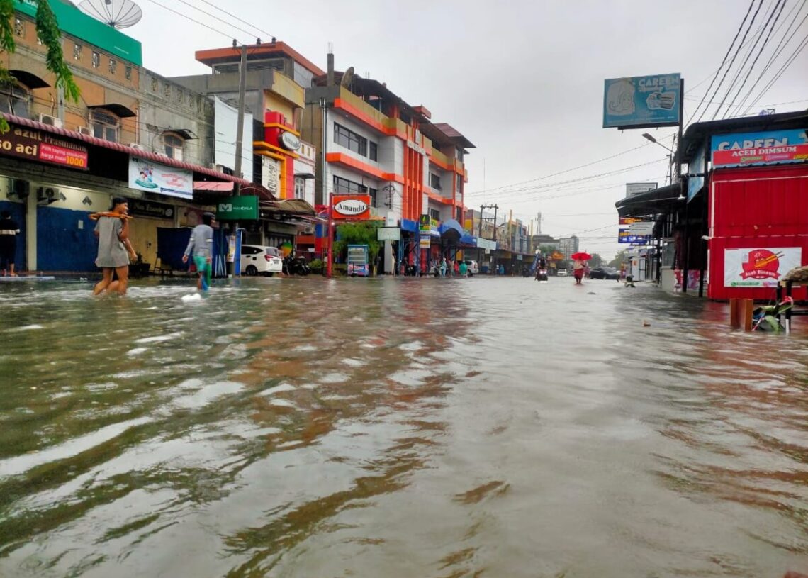 Akhir Tahun, Lhokseumawe Dilanda Banjir