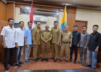 Pj Bupati Aceh Jaya Sambut Audiensi KNPI Aceh Jaya