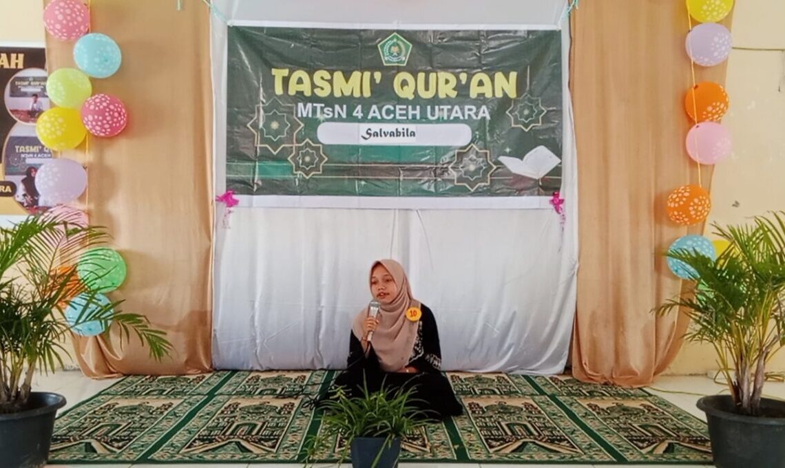 MTsN 4 Aceh Utara Gelar Tasmi’ Qur’an untuk Mengukur Tingkat Hafalan Siswa