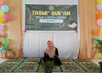 MTsN 4 Aceh Utara Gelar Tasmi’ Qur’an untuk Mengukur Tingkat Hafalan Siswa