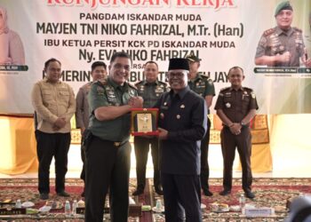 Pemkab Aceh Jaya Terima Kunjungan Kerja dan Silaturahmi Pangdam Iskandar Muda