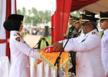 Mahyuzar Pimpin Upacara HUT RI ke-79 Pemkab Aceh Utara
