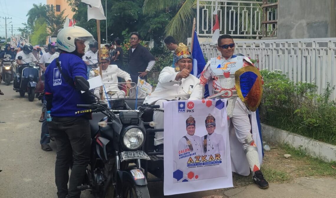 Azhari – Zulkarnen Daftar ke KIP Diantar Abang Becak