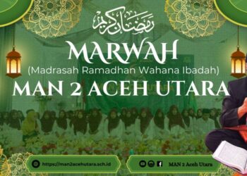 Spanduk program MARWAH MAN 2 Aceh Utara.