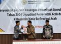 Wabup Muslem Serahkan LKPD Tahun 2024 ke BPK RI Perwakilan Aceh
