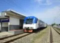 KA Perintis Cut Meutia di emplasemen Stasiun Krueng Geukueh.