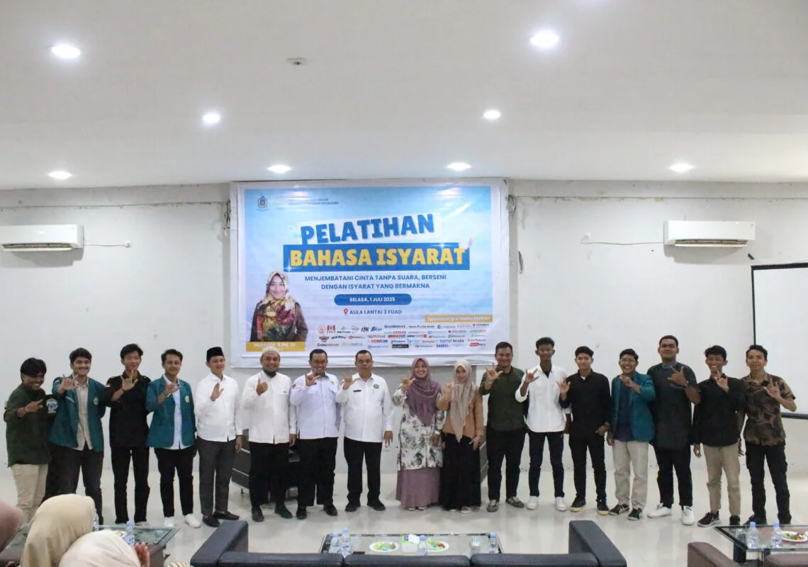 HMJ KPI UIN Sultanah Nahrasiyah Latih Mahasiswa Kuasai Bahasa Isyarat