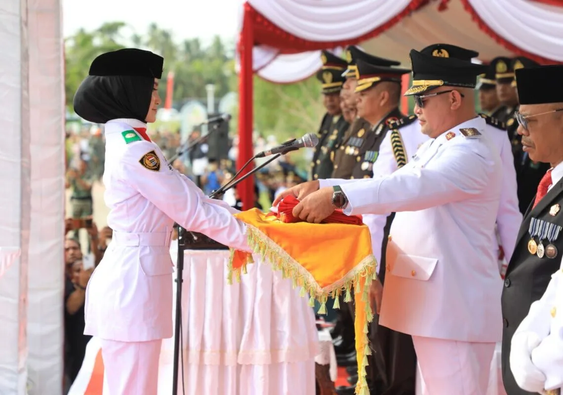 Upacara HUT ke-80 RI di Aceh Utara Berlangsung Khidmat