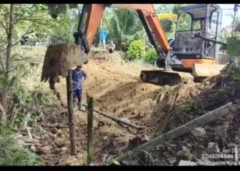 Pemkab Aceh Utara Perbaiki Darurat Tanggul Krueng Keureuto di Lhoksukon