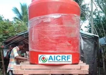 AICRF dan Warga Matang Baroh Berkolaborasi Bangun Fasilitas Air Bersih bagi Pengungsi