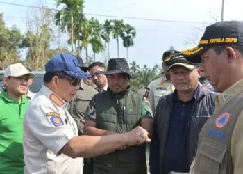 Gerak Cepat! Bupati Aceh Utara dan Mendagri Tinjau Langsung Progres Huntara di Langkahan