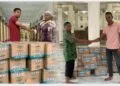 Imum Jon Salurkan Bantuan Air Mineral ke Seluruh Masjid di Meurah Mulia 